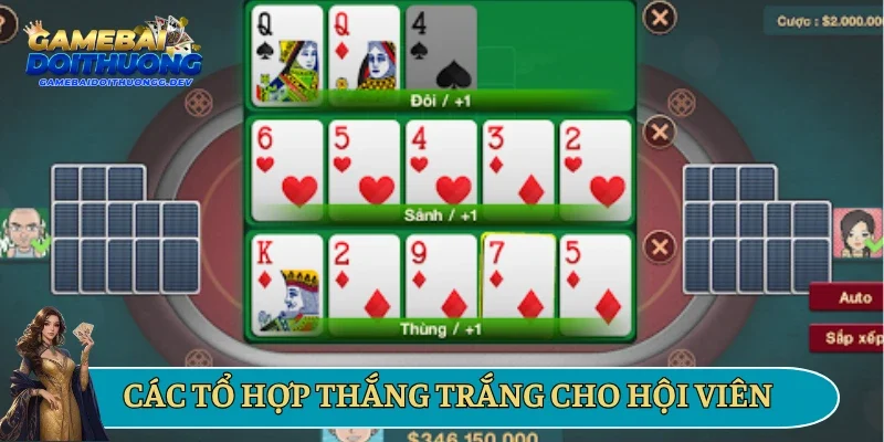Các tổ hợp thắng trắng cho hội viên