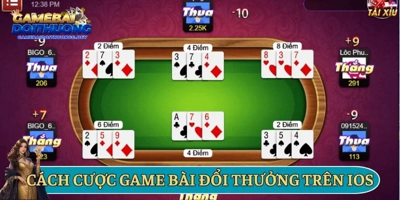 Hướng dẫn cược game bài đổi thưởng trên IOS