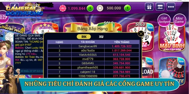 Đánh giá những tiêu chí để lựa chọn sân chơi chất lượng