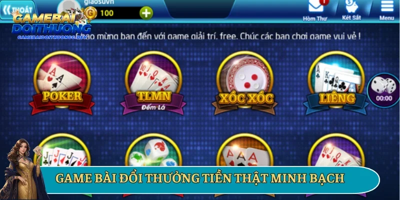 Game bài đổi thưởng tiền thật minh bạch