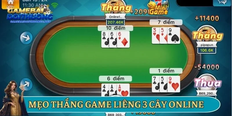 Mẹo thắng game liêng 3 cây online cho newbie