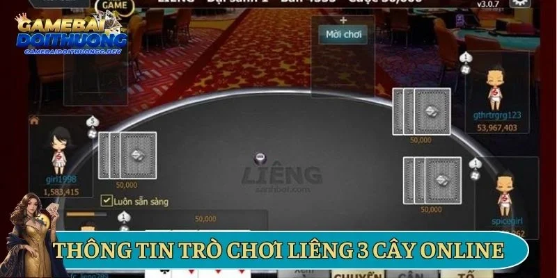 Thông tin trò chơi liêng 3 cây online
