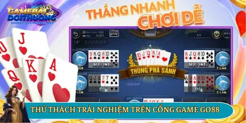 Trải nghiệm game bài  trên nền tảng uy tín Go88